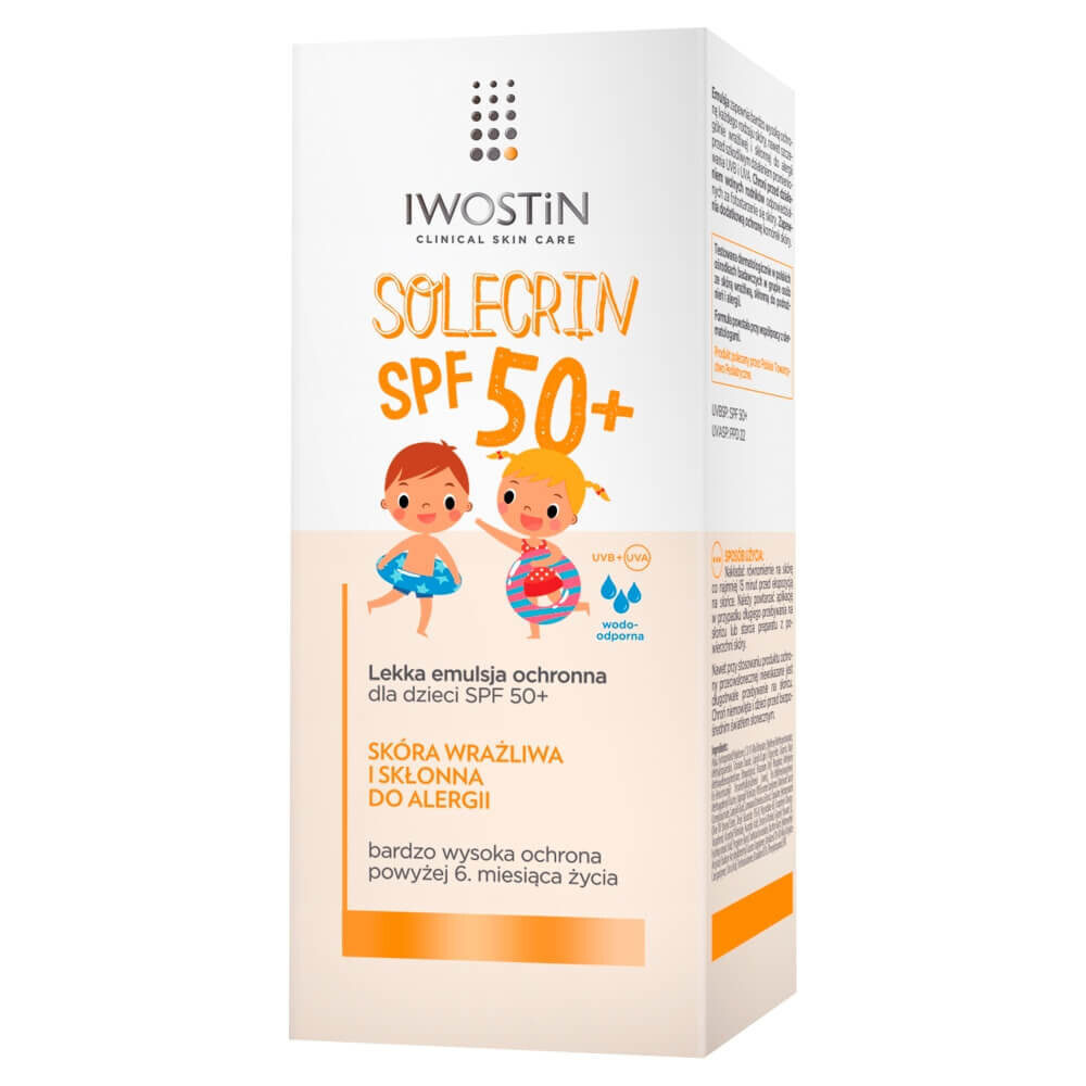 

Iwostin Solecrin, легкая защитная эмульсия для детей, SPF 50+, 100мл Sanofi­Aventis