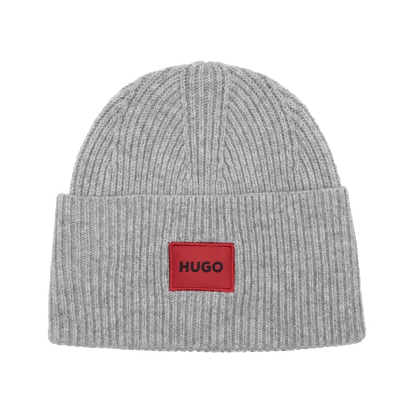 

Шерстяная шапка из саффы Hugo, серый