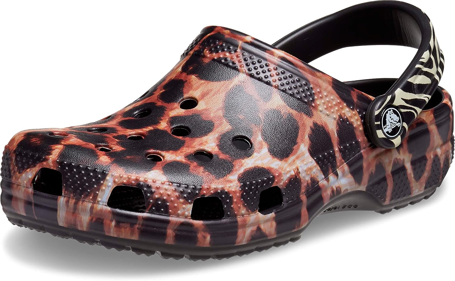 

Унисекс сабо Crocs Classic с животным принтом, черный