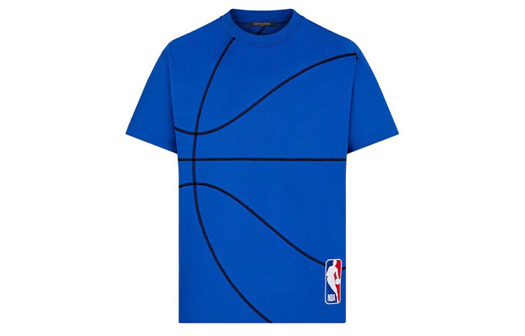 

Nba X Новые квартальные продукты LV Футболка мужская синяя Louis Vuitton, синий