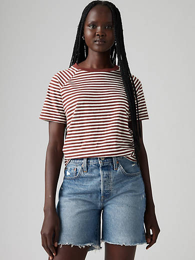 

Футболка «Игровой день» Levi's, цвет Nova Stripe Burgundy - Red