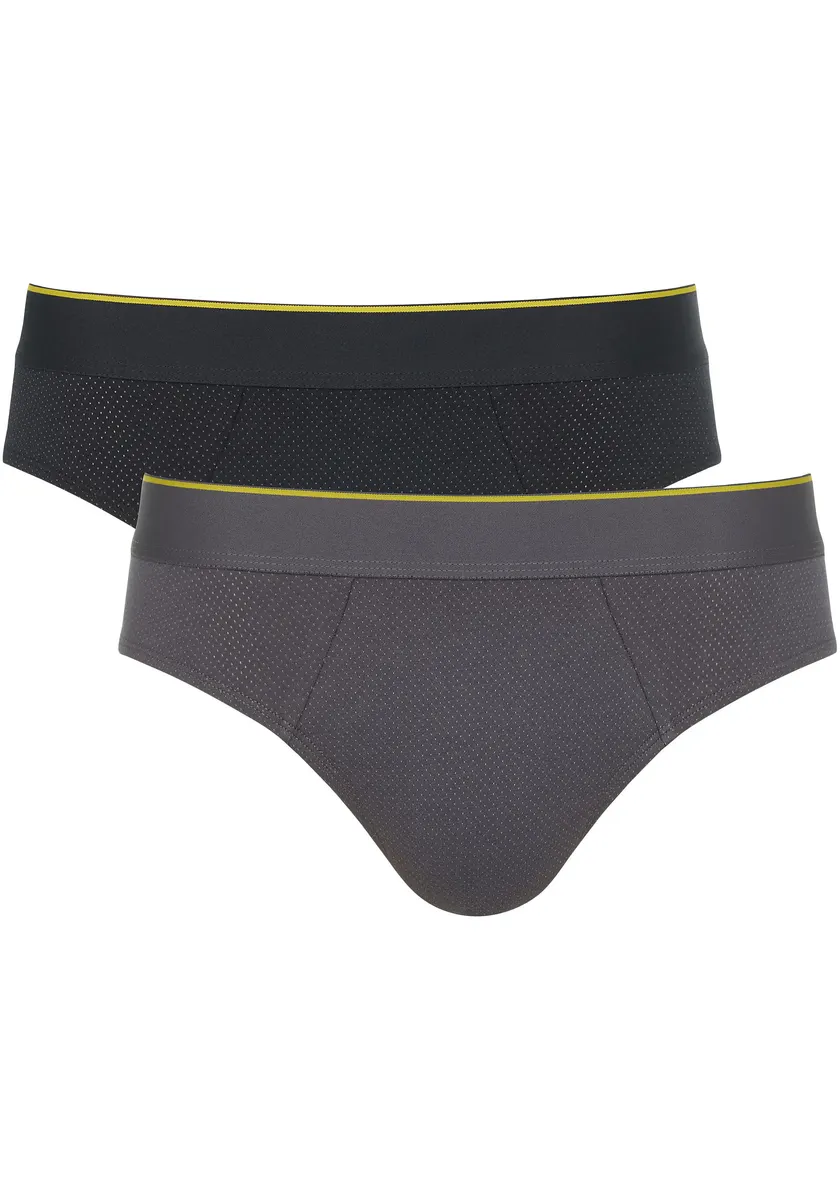 

Sloggi трусы миди "мужские EVER Airy Brief C2P" (2 шт. в упаковке), мужские трусы, трусы с дышащей сеткой, цвет Black Comb