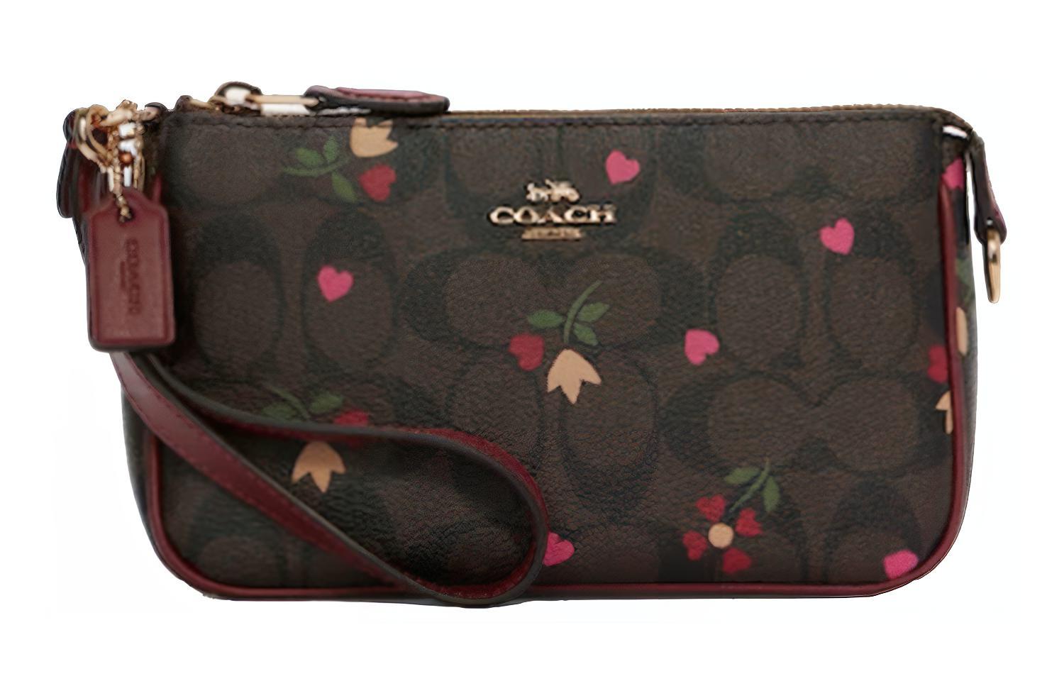 

Сумка через плечо Nolita из кожи, клатч, сумочка Coach для женщин в коричнево-бордовом многоцветном исполнении