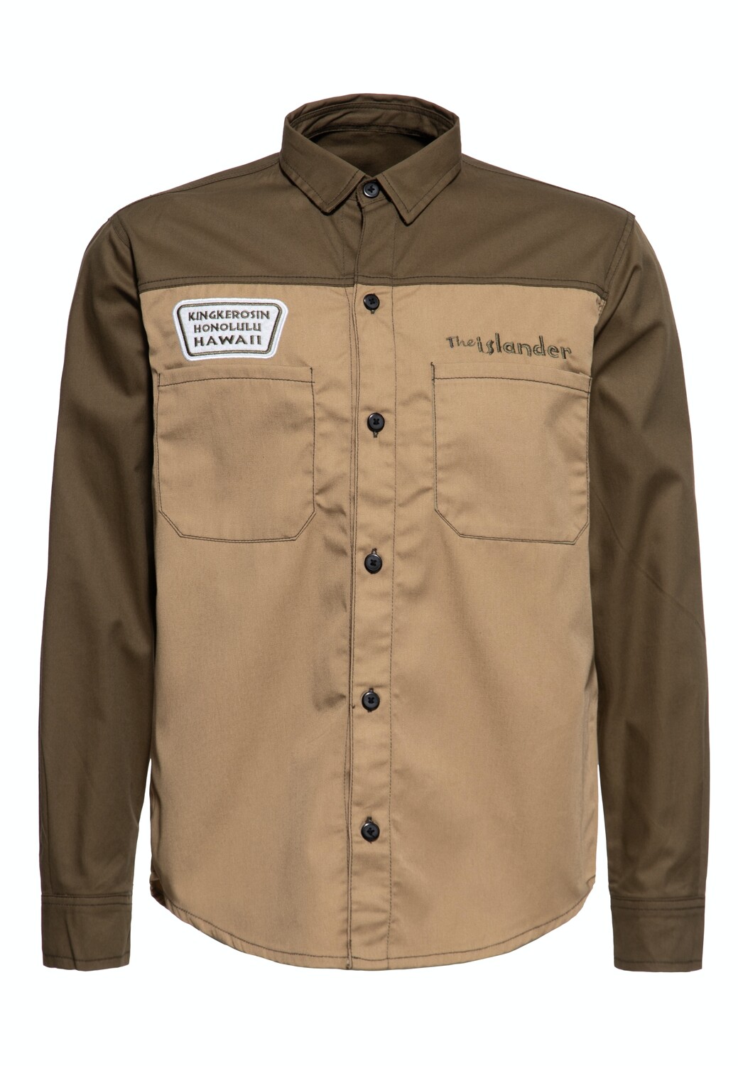 

Рубашка King Kerosin King Kerosin Workwear The Islander, коричневый