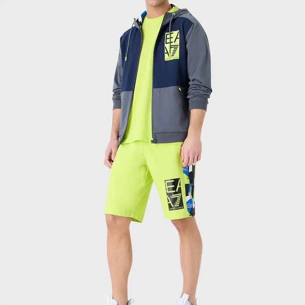 Футболка мужская Neon Green, с круглым вырезом, прямой крой EMPORIO ARMANI — фото 4