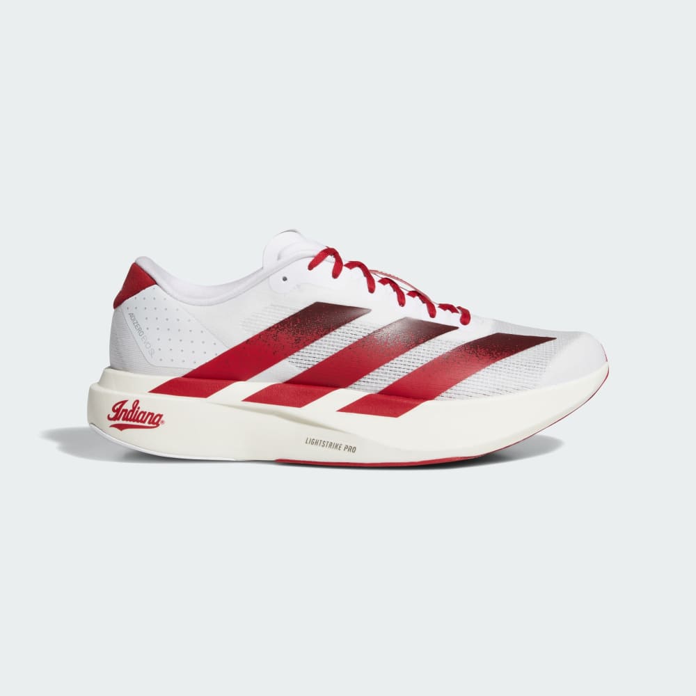 

Кроссовки Adidas Indiana Hoosiers adizero Evo SL, цвет Cloud White/Team Victory Red/Collegiate Burgundy