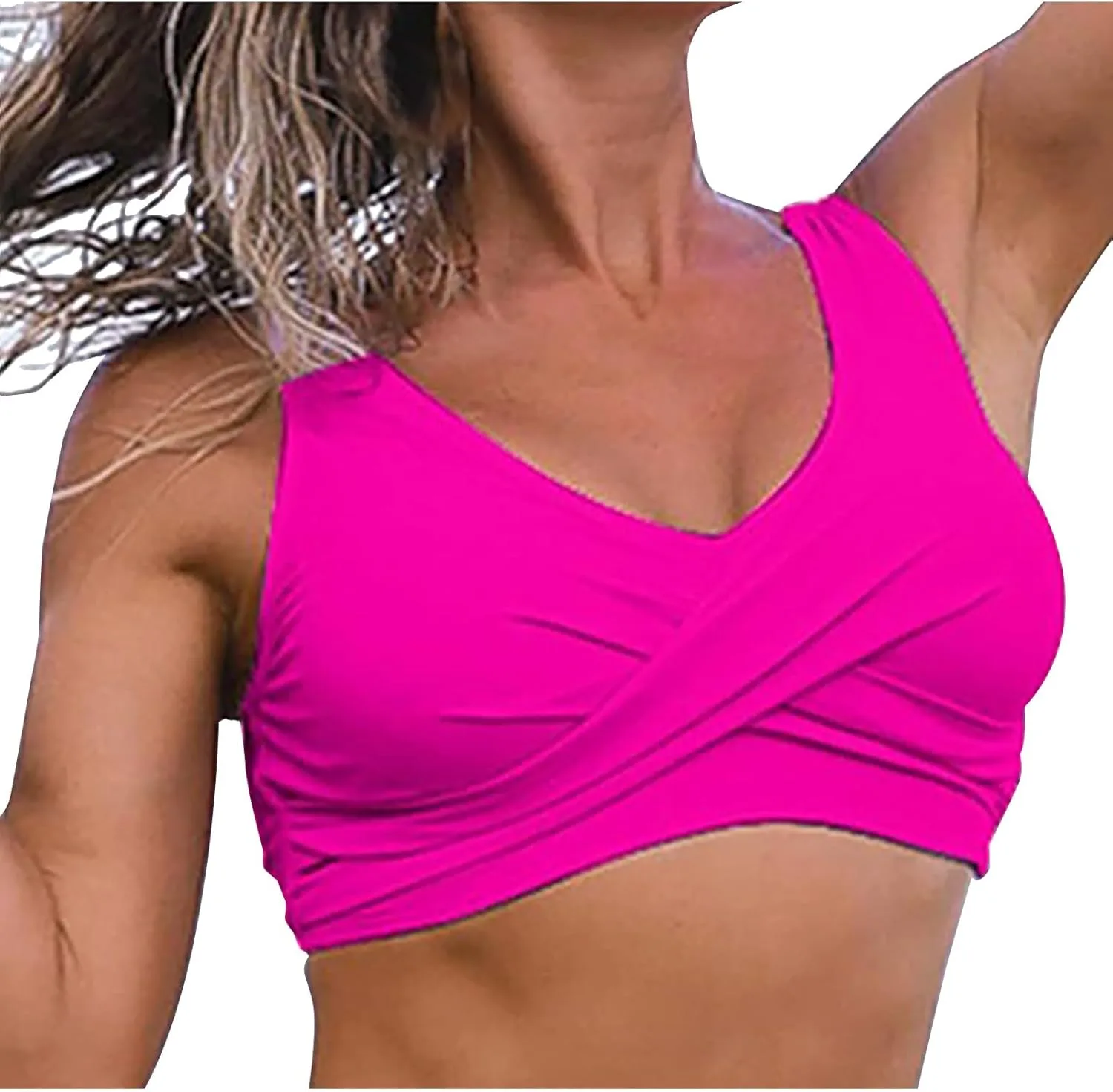 

Женский топ для купальника Twist Front с полным покрытием и push-up эффектом Hnodov