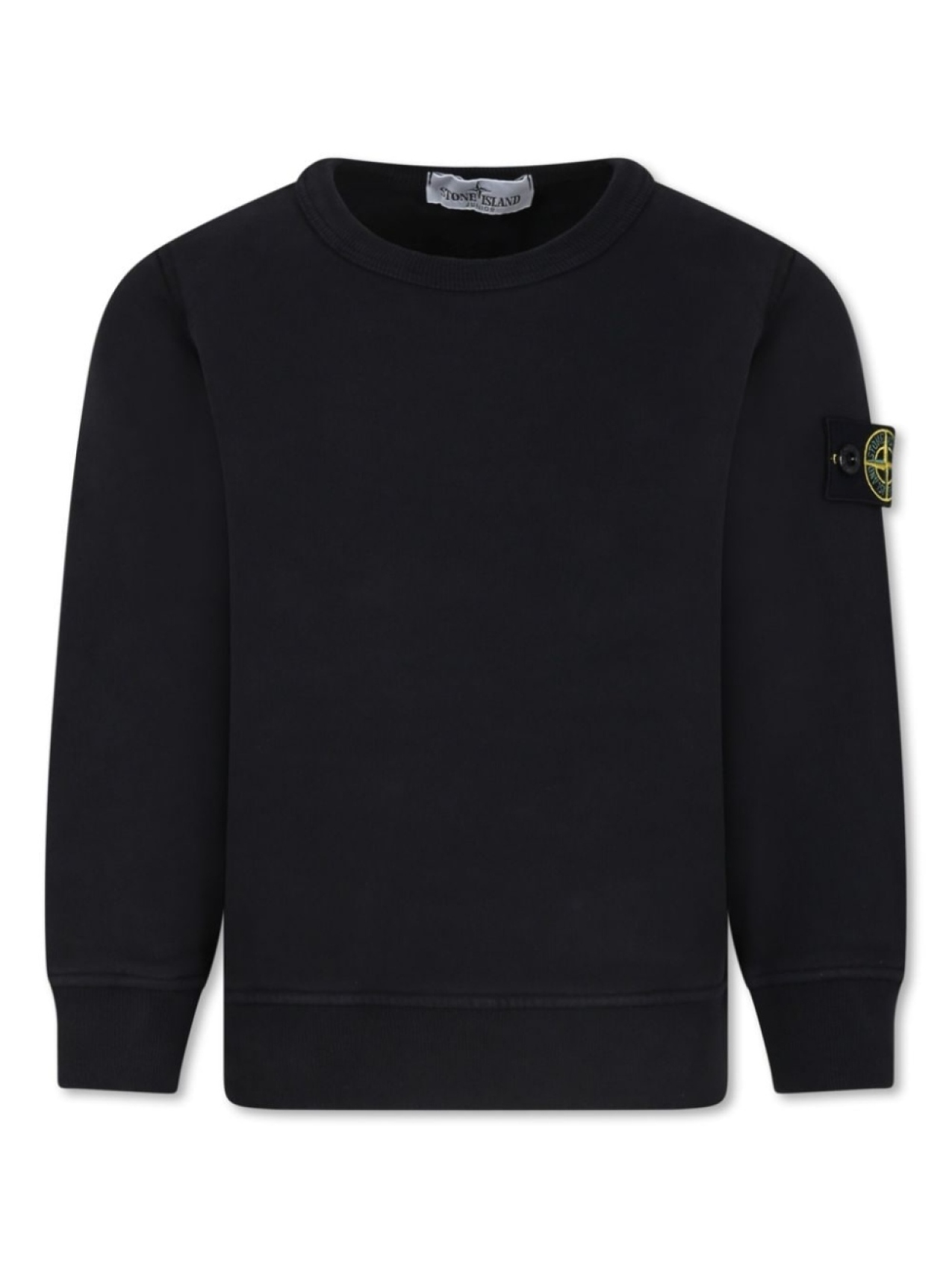 

Stone Island Junior хлопковая толстовка с компасом, черный