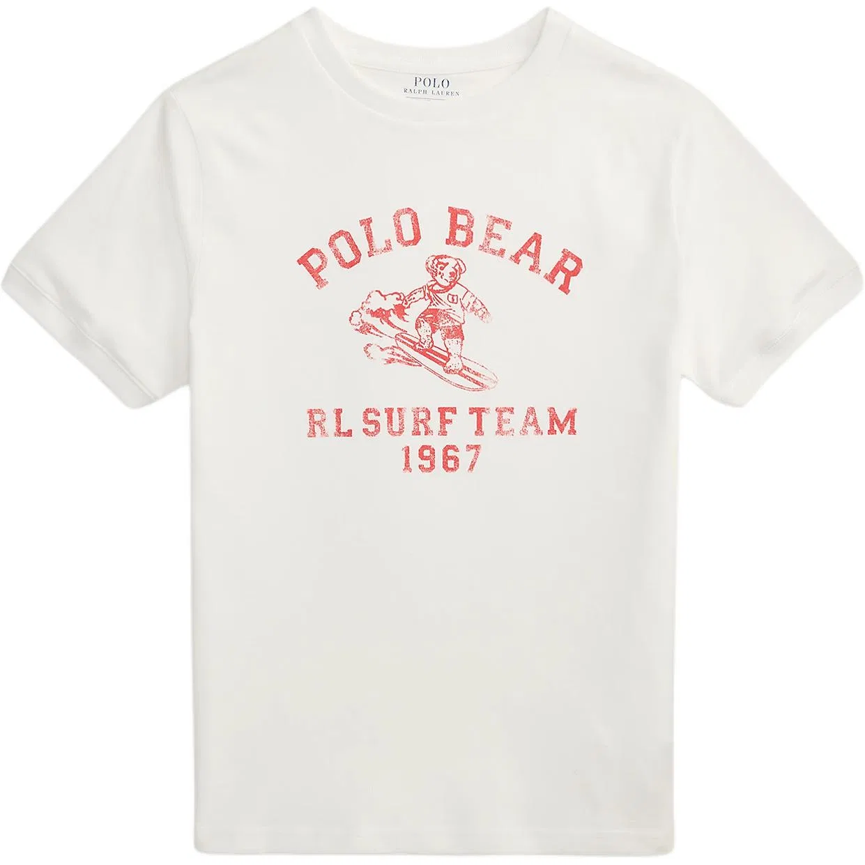 Футболка Polo Bear для детей Polo Ralph Lauren белая