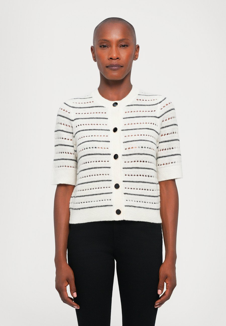 

Кардиган DESIGNERS REMIX VERONA STRIPE CARDI, Cream/Grey Melange/Off-White