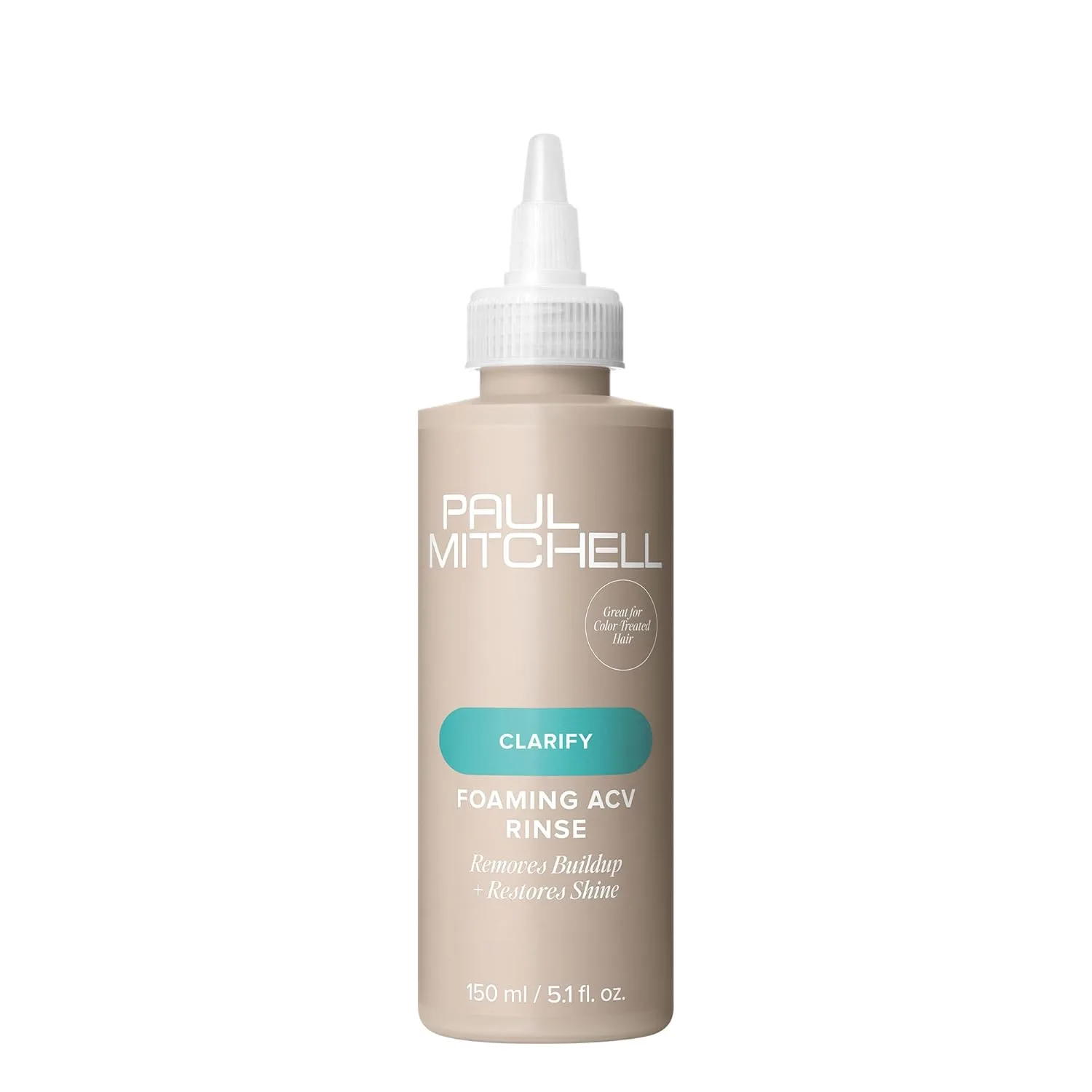 Пенящийся ополаскиватель для волос Paul Mitchell с яблочным уксусом, удаляет загрязнения и восстанавливает блеск, подходит для всех типов волос, 150 мл.