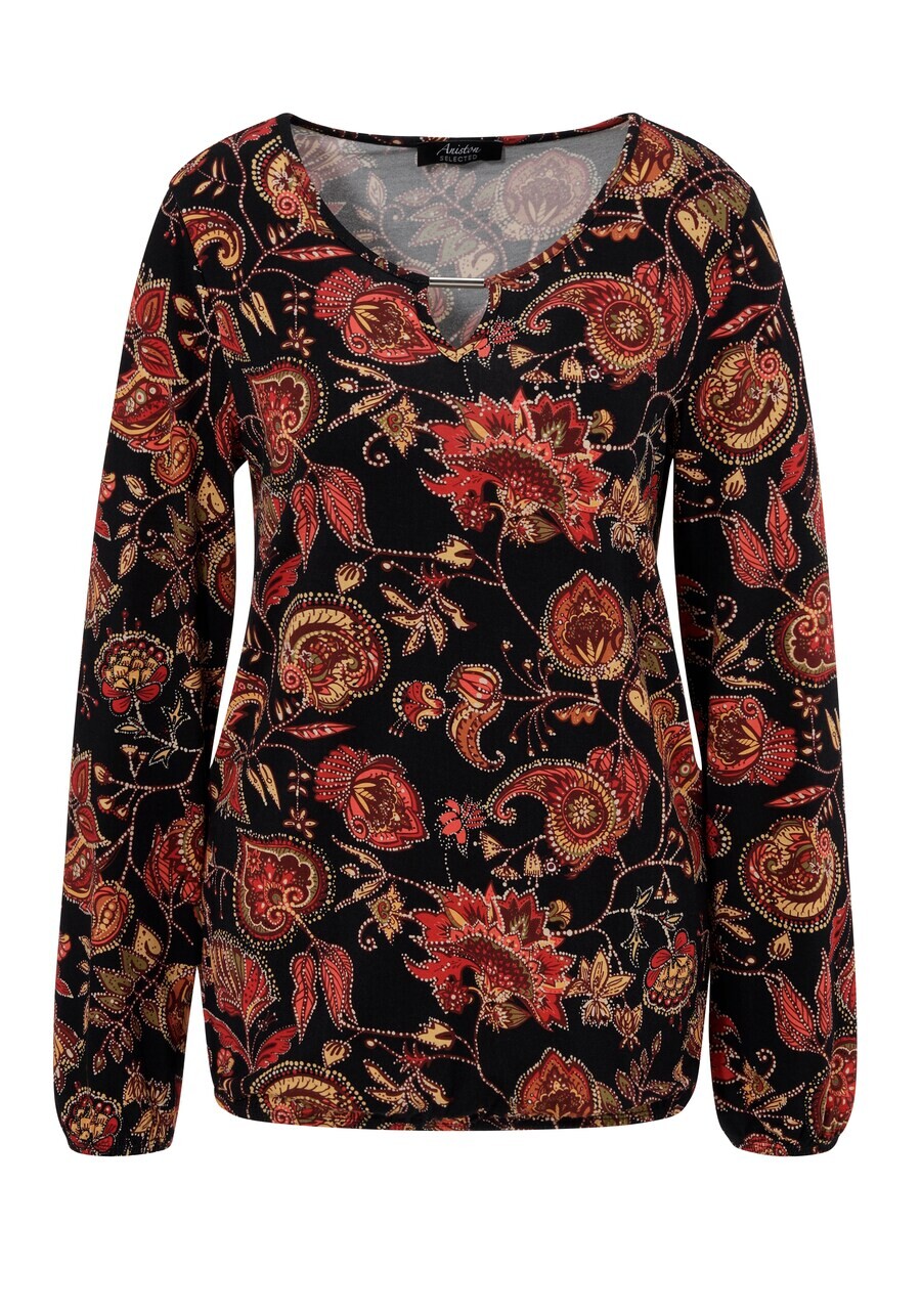 

Лонгслив Aniston SELECTED Shirt, цвет red/black