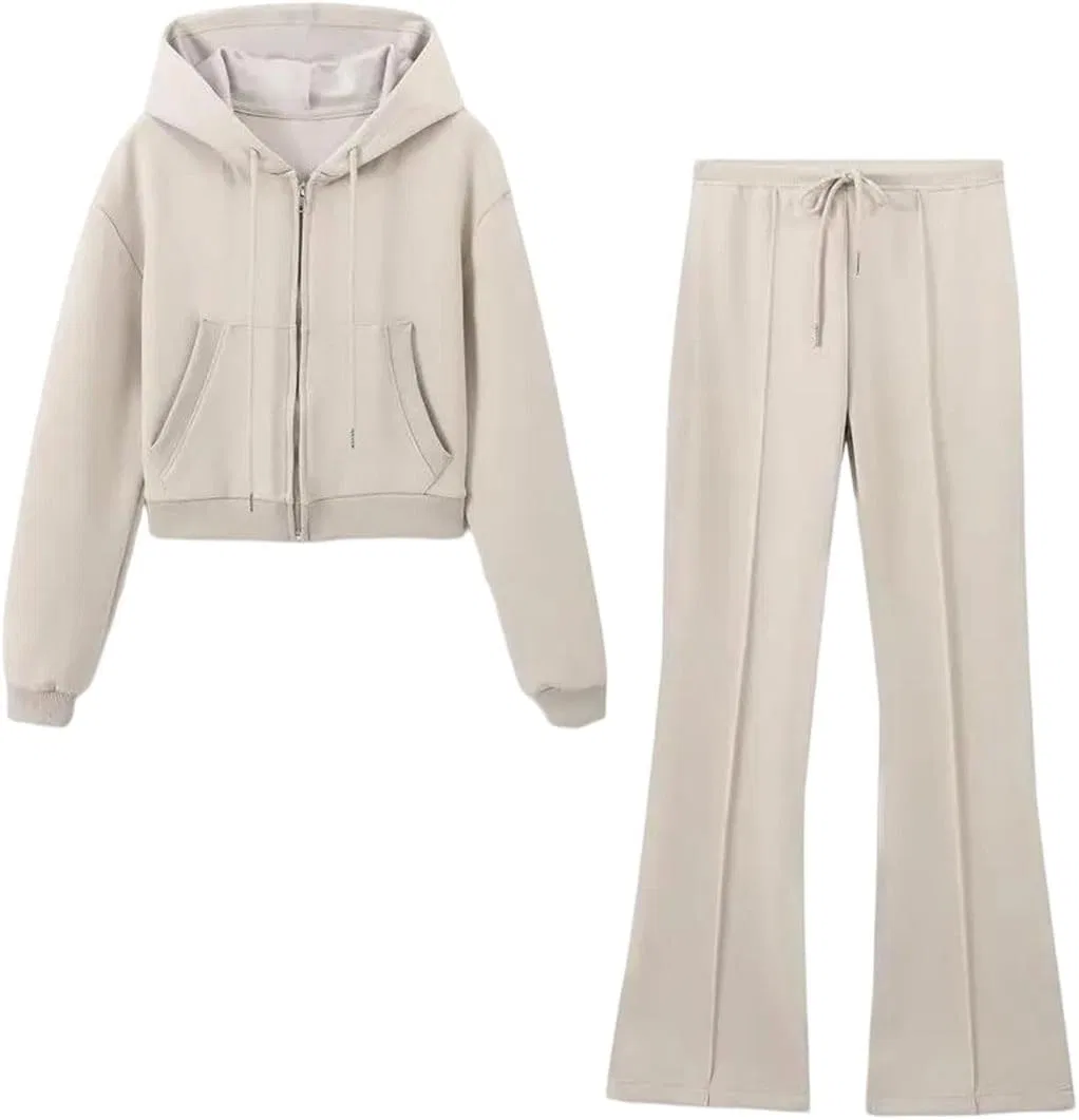 Спортивный костюм с капюшоном и молнией, Polyester, D