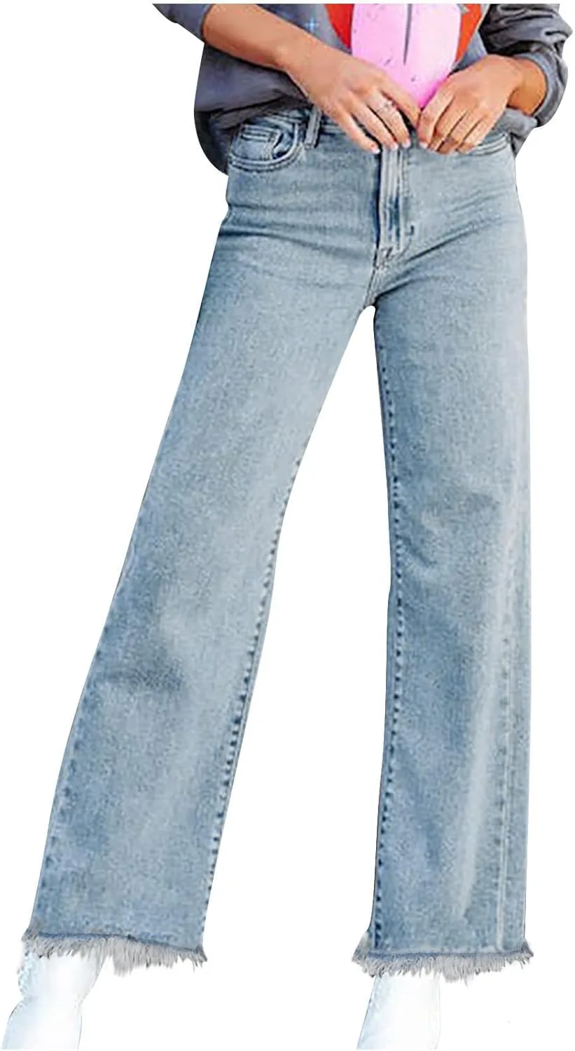 

Женские джинсы High Waist Baggy Wide Leg с карманом на молнии