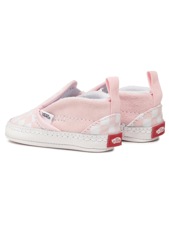 Тканевые кроссовки Slip-On V Crib VN0A2XSL04E1 Vans, розовый/белый — фото 3