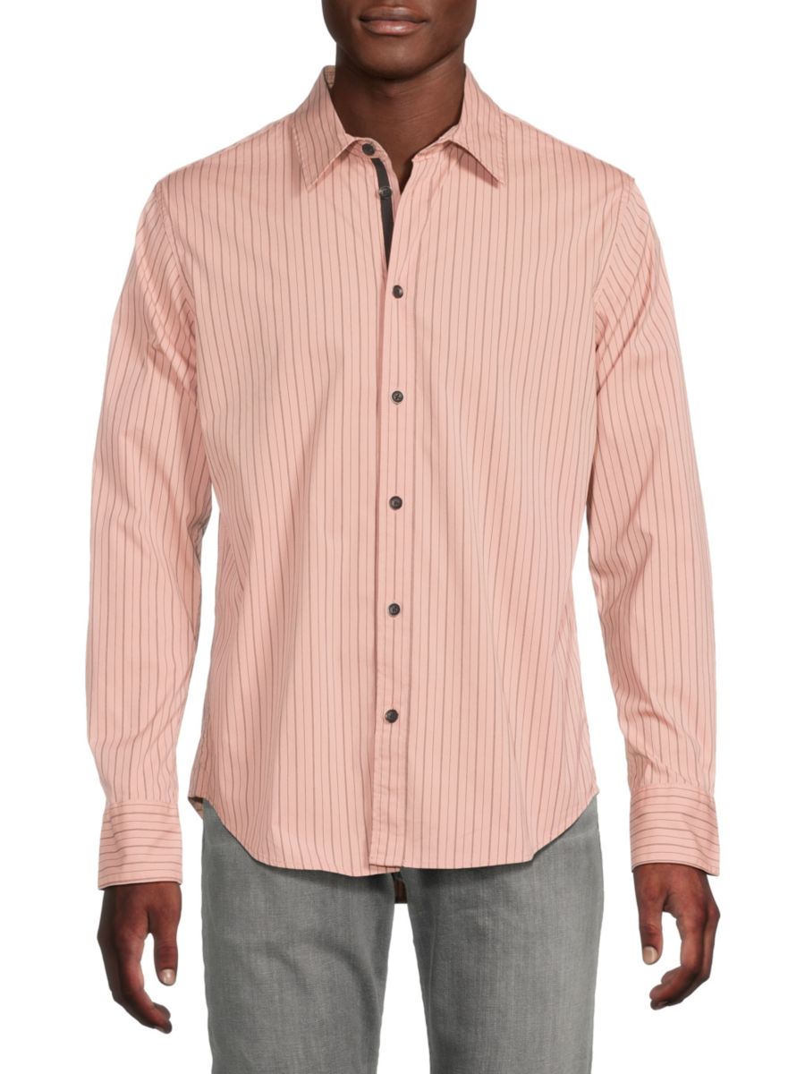 

Полосатая рубашка Томлина rag & bone, цвет Mohagany Stripe