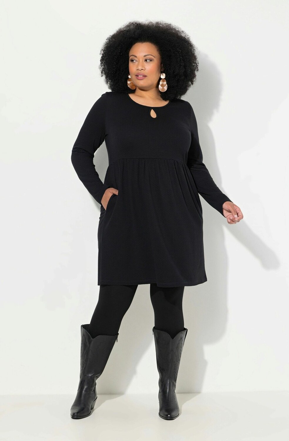 

Туника LONG SLEEVE EMPIRE Ulla Popken, черный