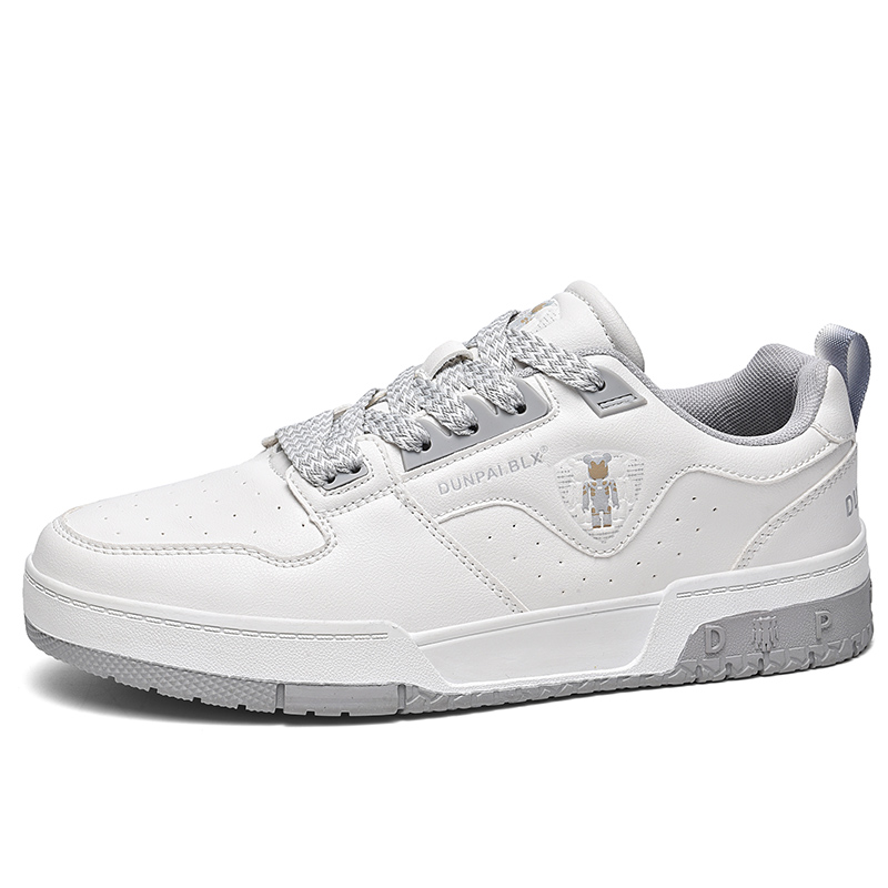 

Boogie Bear Унисекс скейтерские кеды белые, цвет White