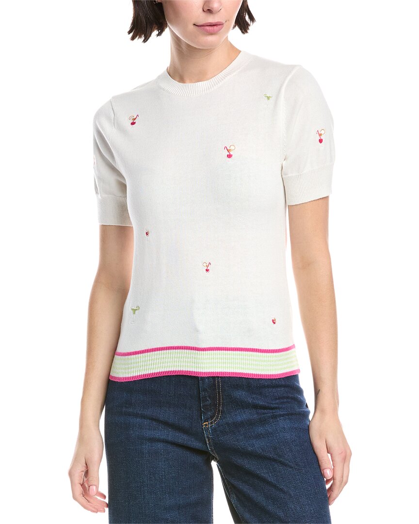 

Свитер с вышивкой в ​​виде коктейля WISPR, белый