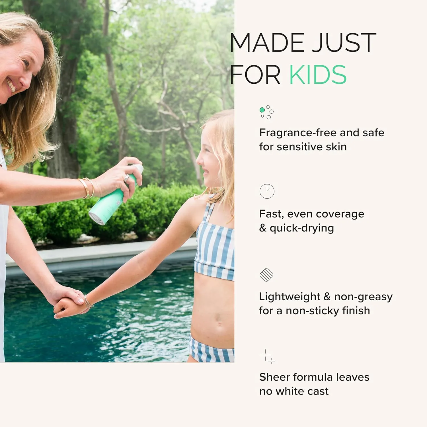 MDSolarSciences KidSpray SPF 40, водостойкий спрей для детей с широким спектром защиты, с индийским крыжовником, витамином C и антиоксидантами, неаэрозольный, для чувствительной кожи, 177 мл, KidSpray SPF 40 — фото 4
