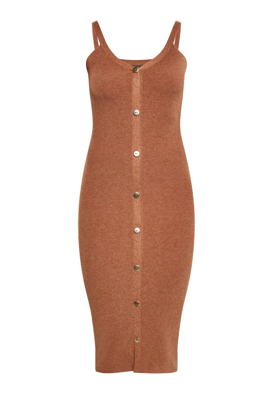 

Вязаное платье faina Knitted dress, коричневый