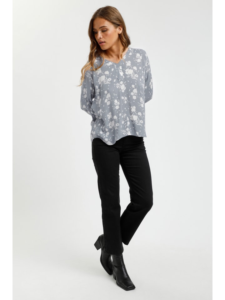 

Блузка Kaffe, цвет blue/chalk big flower print