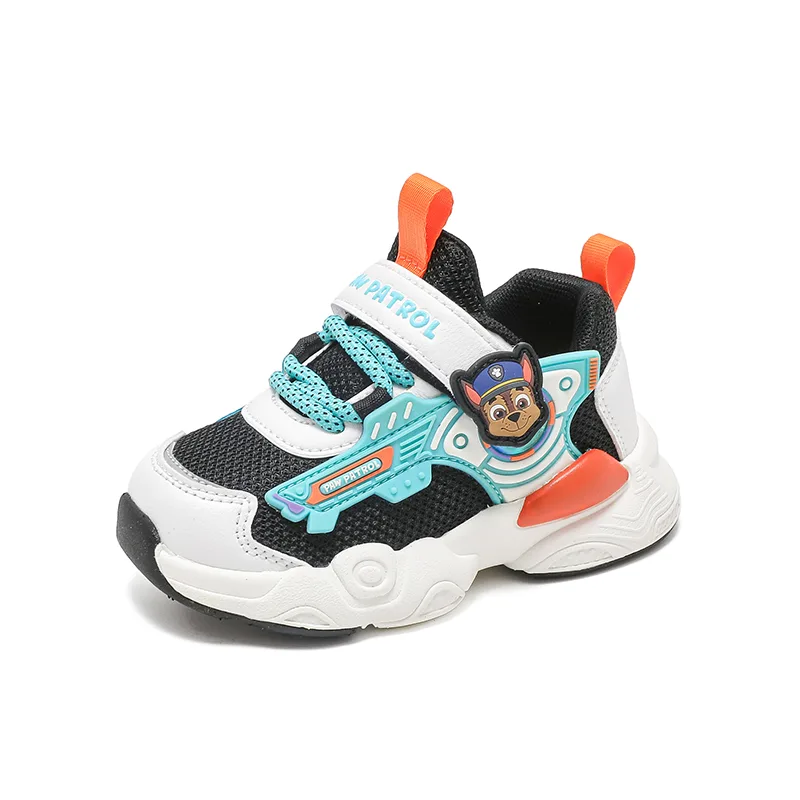 Кроссовки для малышей из искусственной кожи с низким верхом PAW PATROL, Black/Lake Blue — фото 3