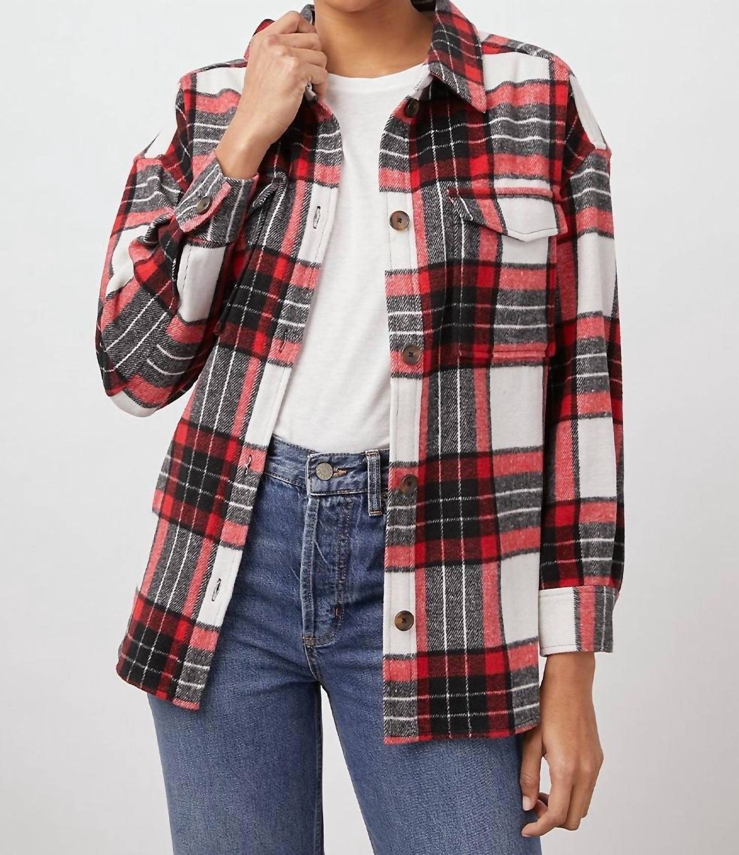 

Куртка Turner в цвете слоновая кость и малиновый Rails