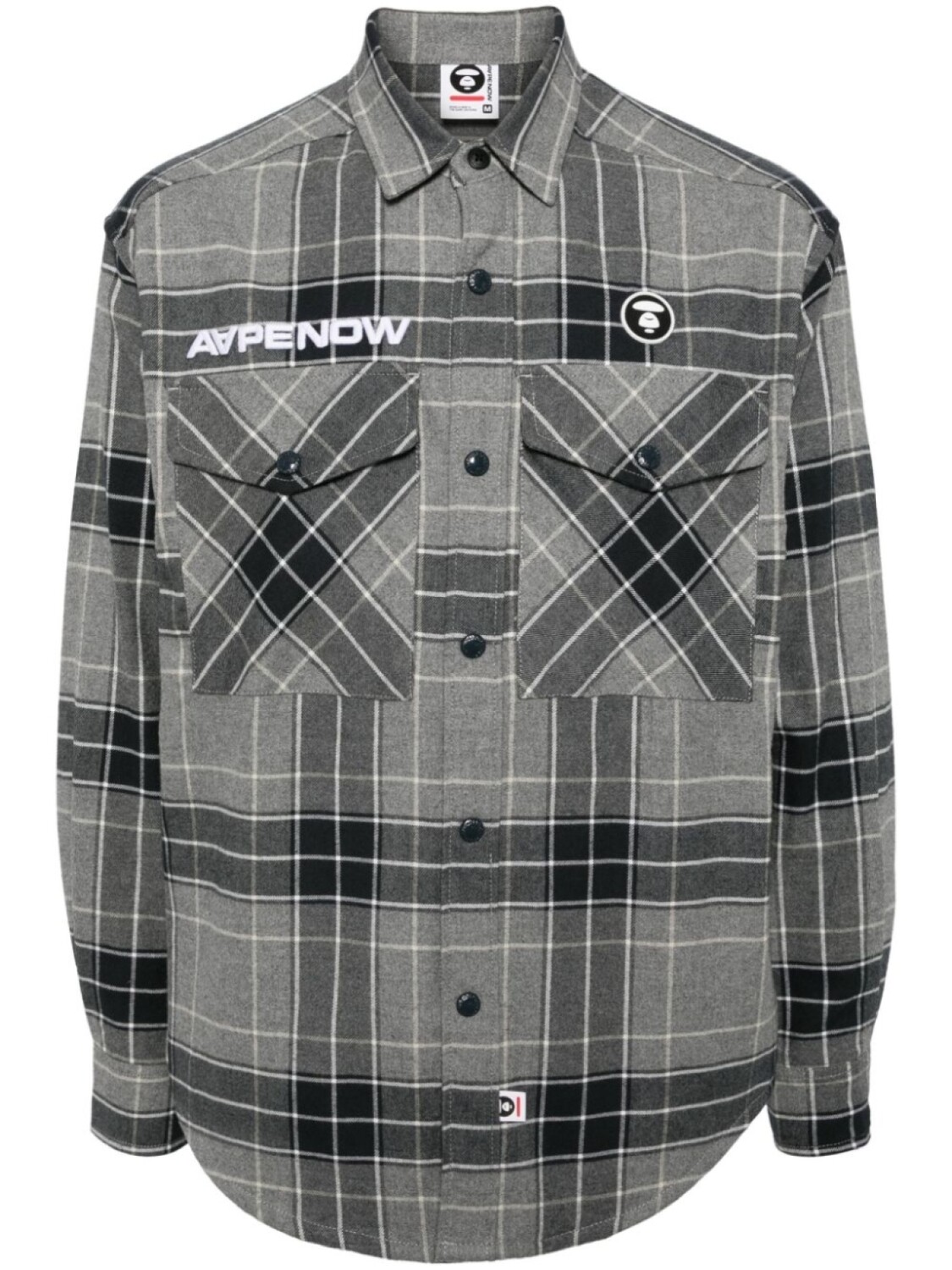 

AAPE BY *A BATHING APE рубашка Aapenow, серый