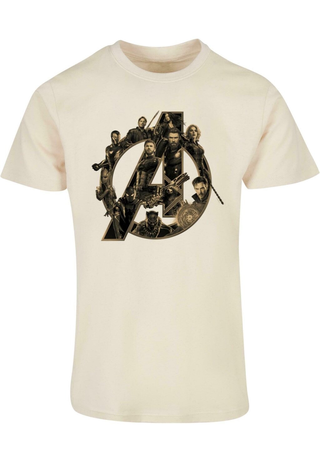 

Футболка с принтом INFINITY WAR AVENGERS LOGO ABSOLUTE CULT, песочный