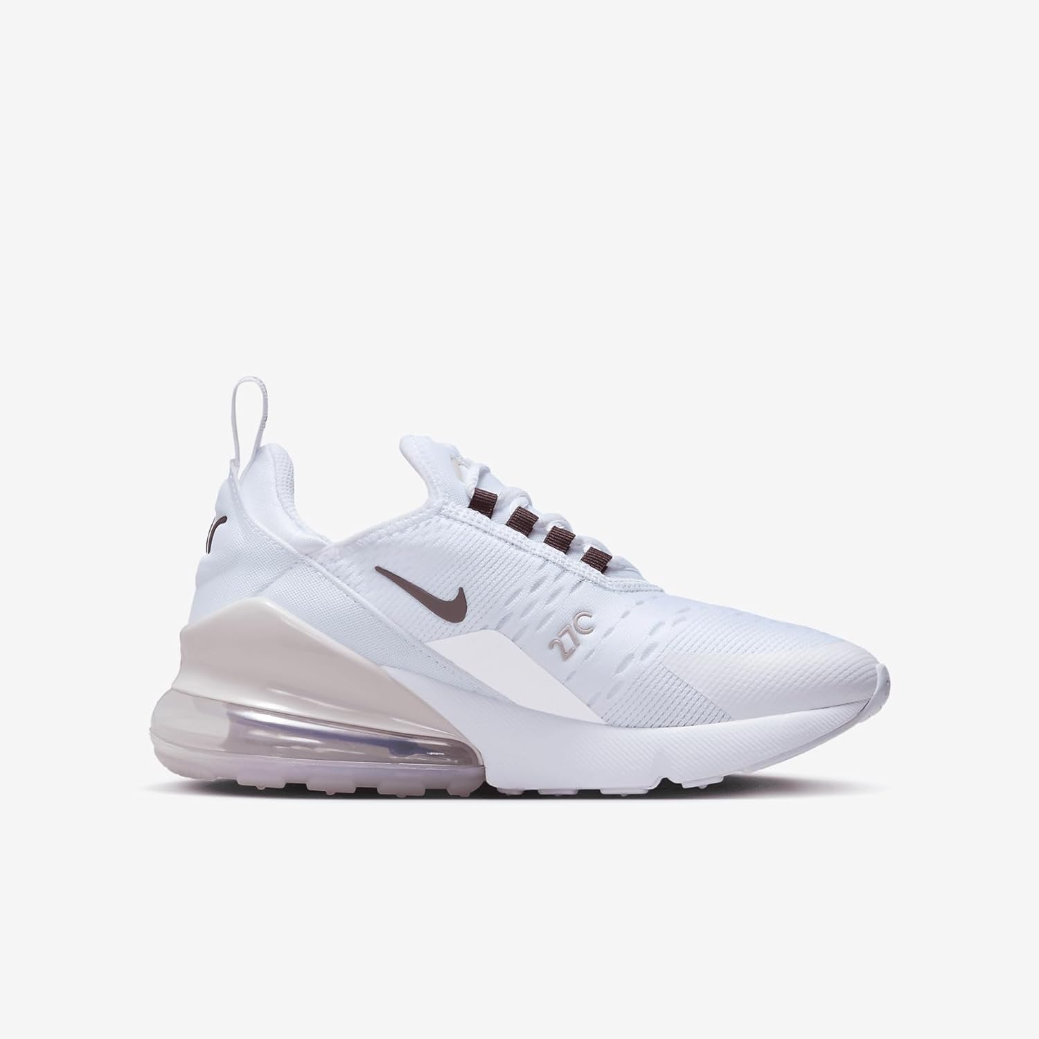 Кроссовки Nike Air Max 270 для детей, белый/фиолетовый/бордовый — фото 3
