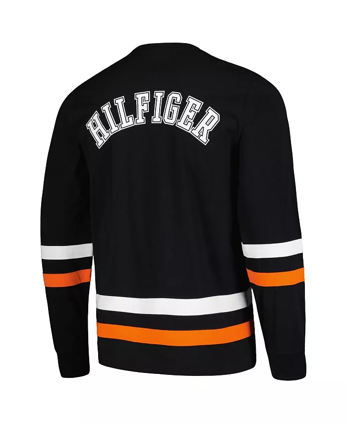 Мужская черно-оранжевая футболка с длинным рукавом Nolan Cincinnati Bengals Tommy Hilfiger — фото 2