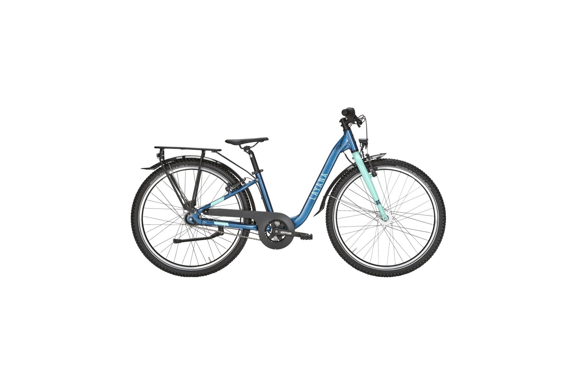 

Детский велосипед Kettler Layana street 7 sl 24 - 24 дюймов - tiefeinsteiger, blau | dark petrol matt
