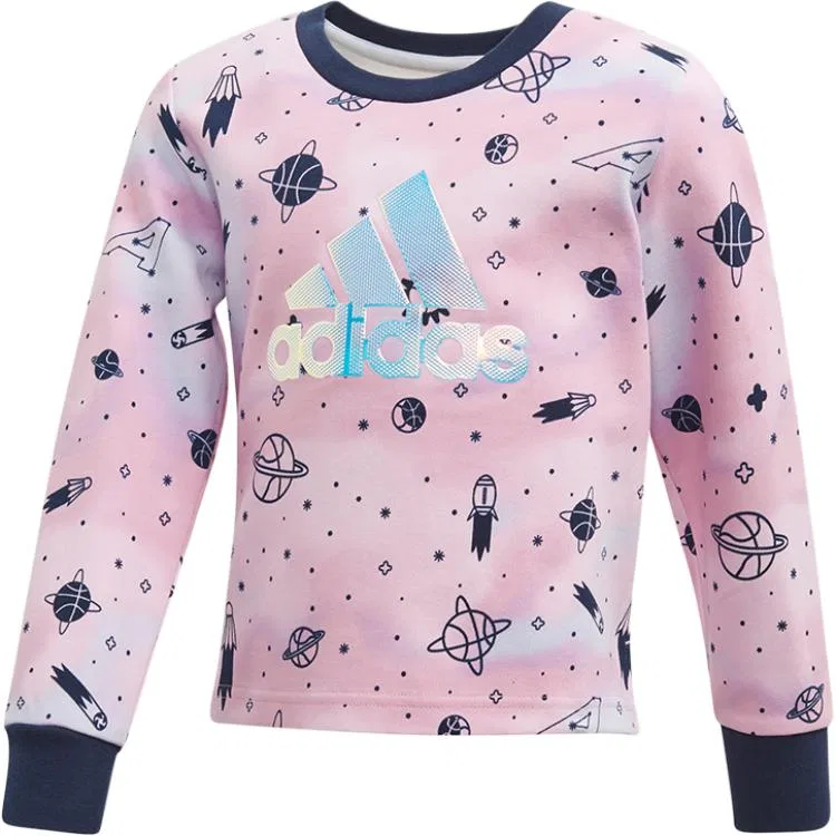 Спортивная повседневная одежда Pink/Black для детей 3–7 лет Adidas — фото 3