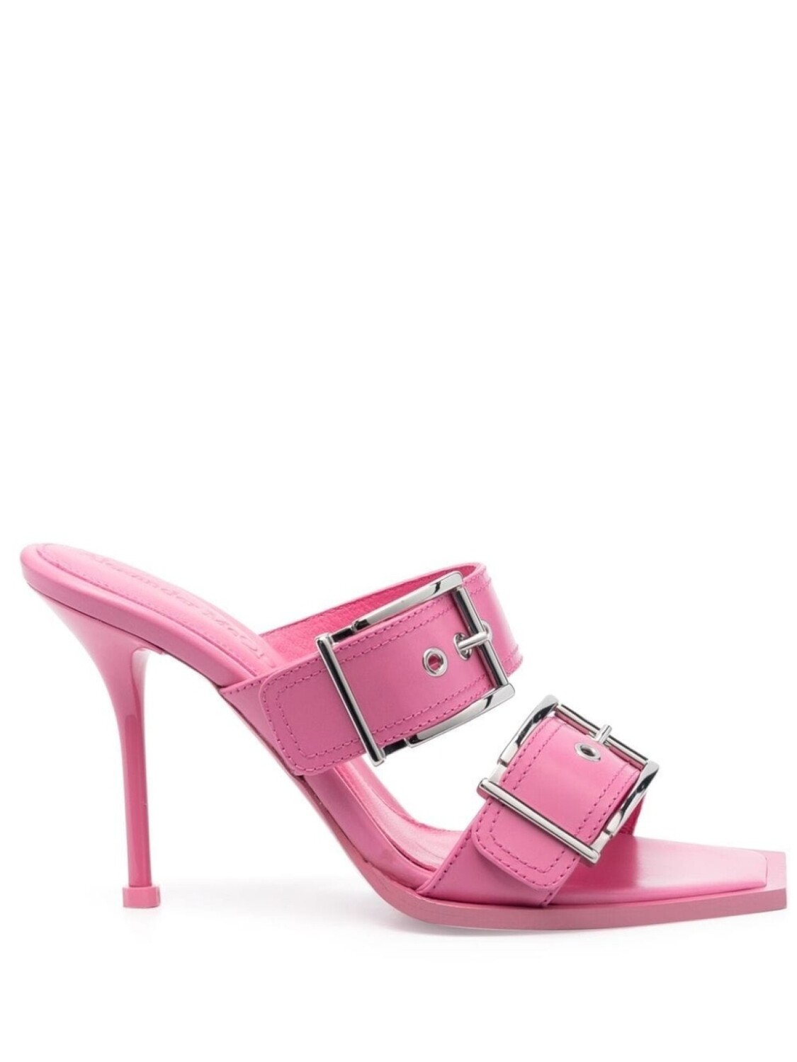 

Alexander McQueen босоножки с пряжками, розовый