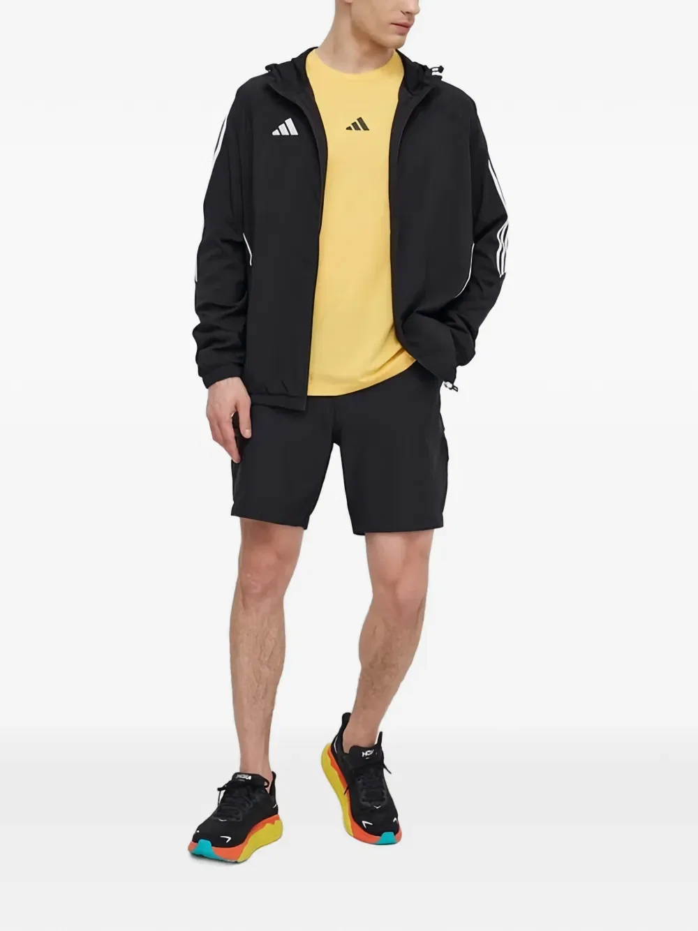 Шорты со светоотражающими вставками Adidas, черный — фото 2