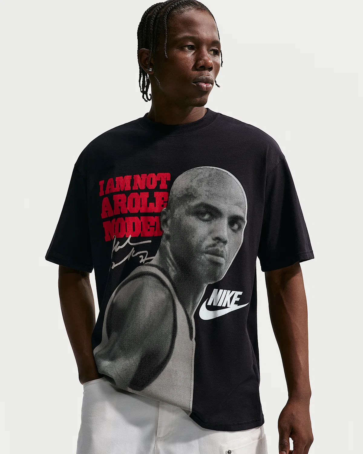 Мужская футболка Max90 с коротким рукавом Nike Sportswear "Charles Barkley", Black