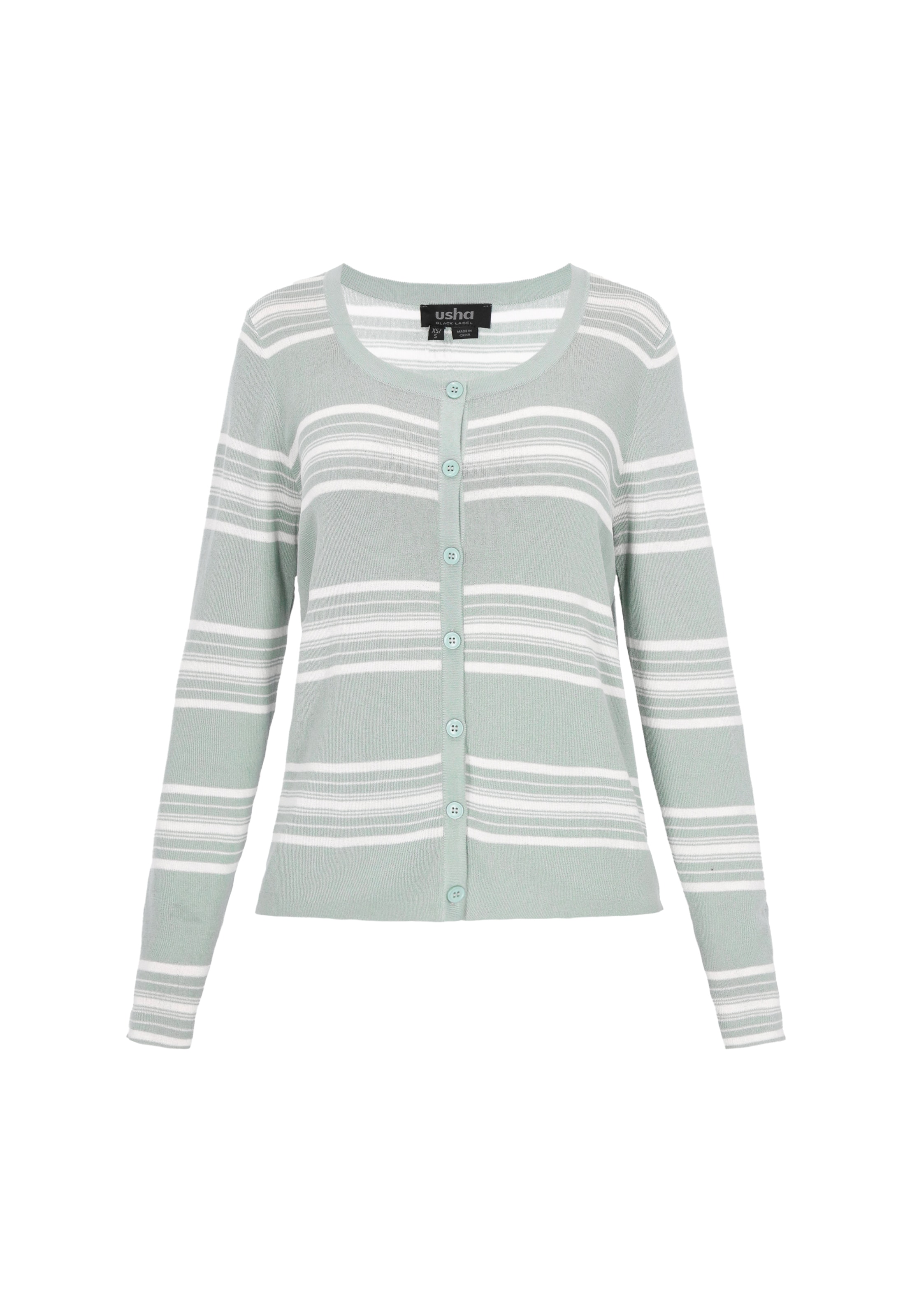 

Usha BLACK LABEL Кардиган 'Classic' вязаный в цвете Mint