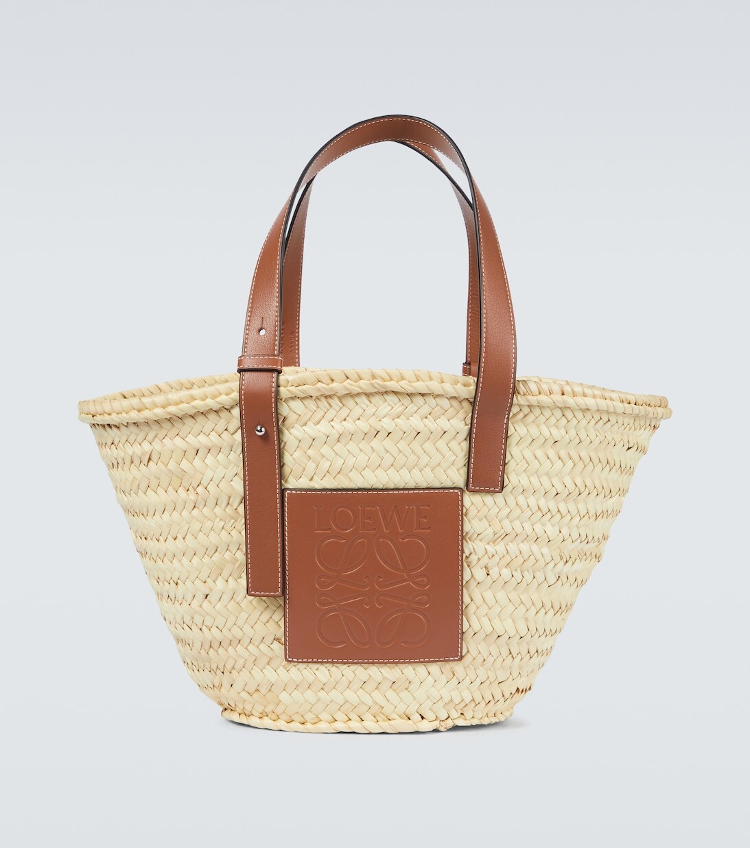 

Сумка-корзина с кожаной отделкой Loewe, нейтральный