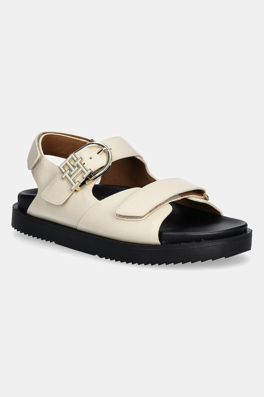 Кожаные сандалии Leather Sporty Sandal Tommy Hilfiger, бежевый