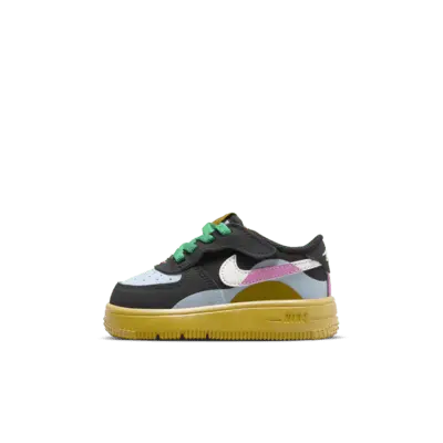 

Кроссовки Nike Force 1 Low LV8 2 EasyOn, цвет Black/Light Armory Blue/Playful Pink/Summit White