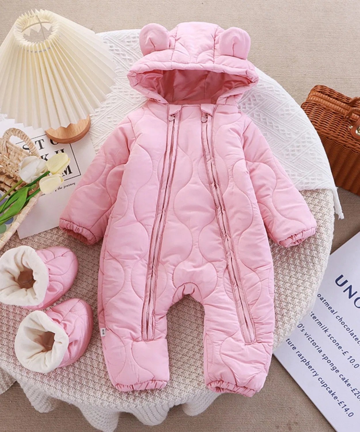 Детский комбинезон-зверушка стёганый Sweet Mommy тёмно-синий — фото 4