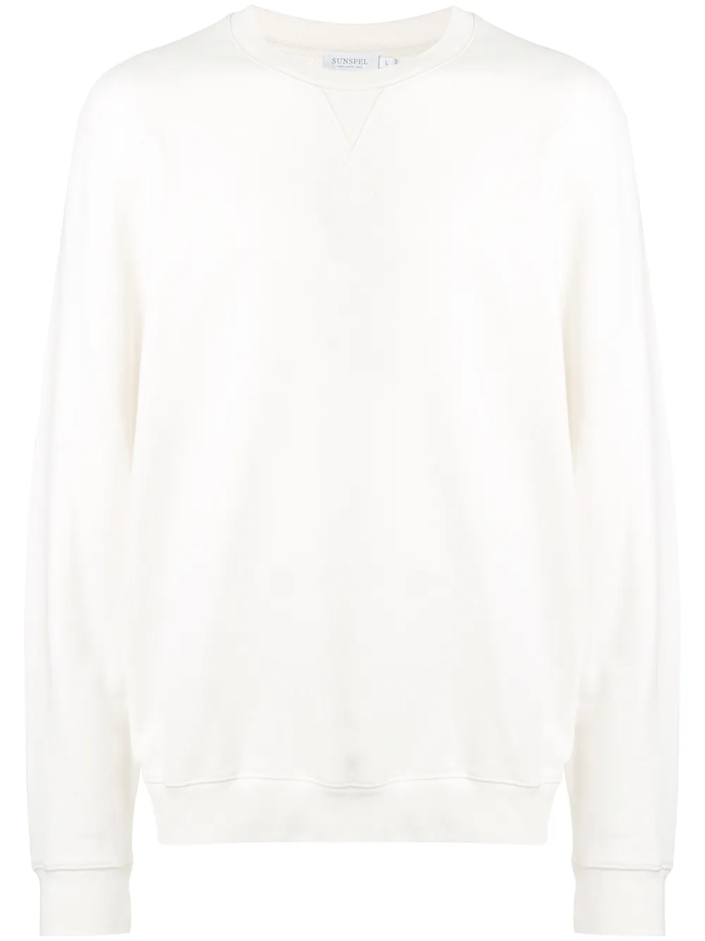 

Свитер с круглым вырезом Sunspel, белый