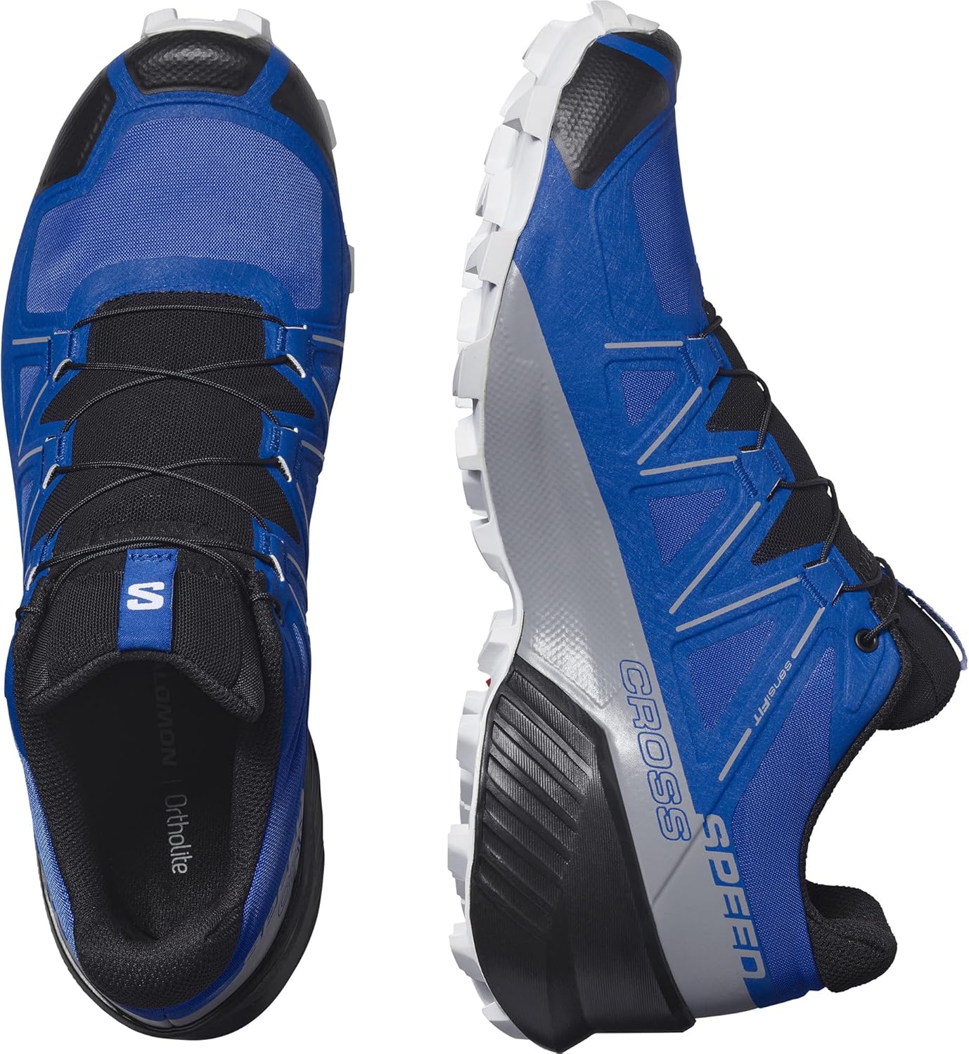 Кроссовки для трейлраннинга Salomon Men’s Speedcross, Lapis Blue/Black/White — фото 4