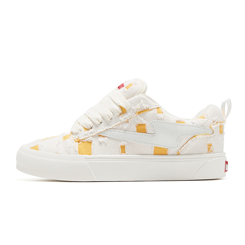 TINMUU Низкие скейтерские кроссовки унисекс Golden Mango Grid, цвет Golden Mango Grid — фото 3