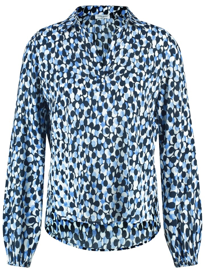 

Блуза Gerry Weber Bluse Langarm, цвет Atlantic/Navy Dots