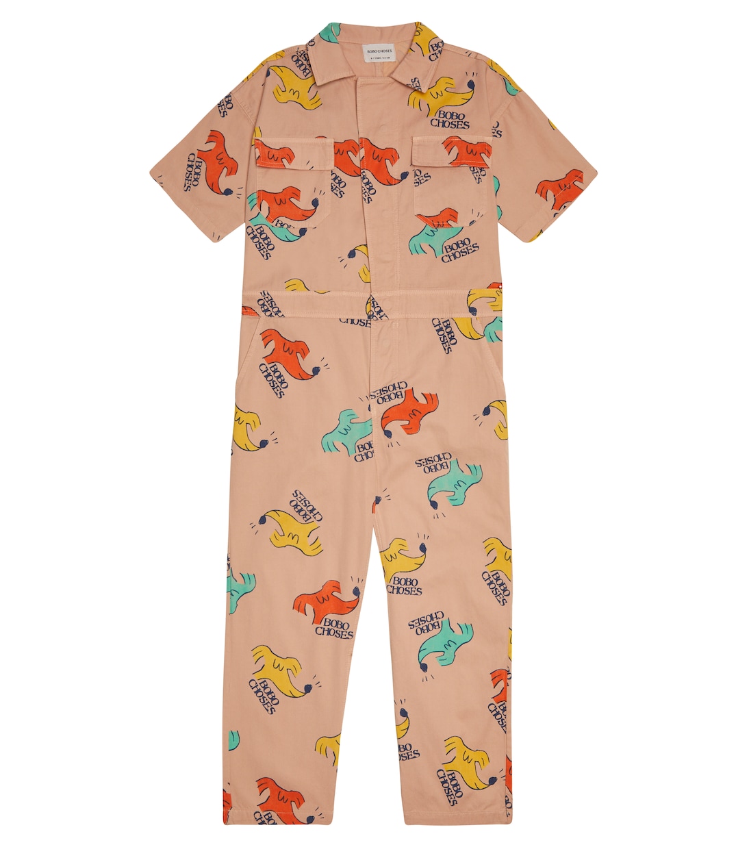 

Комбинезон из принтованного хлопка Bobo Choses, Light Brown