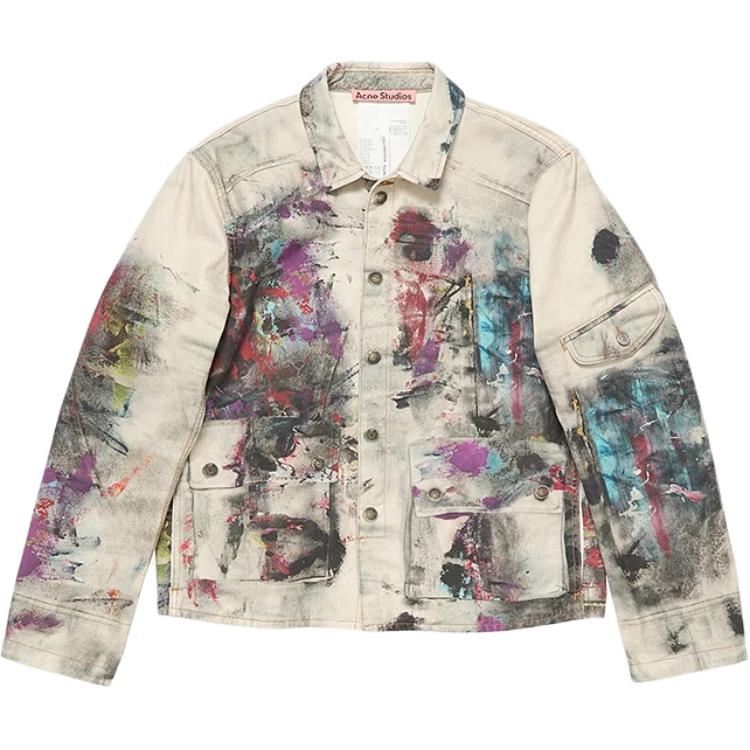 

Acne Studios Куртка с принтом тромплей, Multicolor