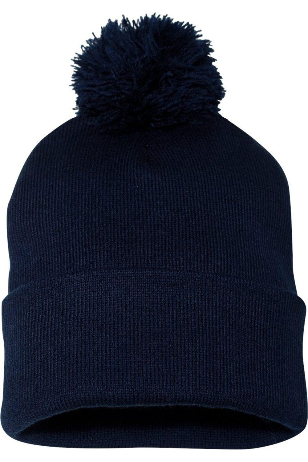 

Вязаная шапка Sportsman Pom-Pom 12, темно-синий