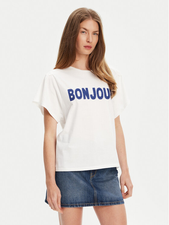 

Футболка свободного кроя 3LNSD109Z United Colors Of Benetton, белый